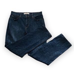 Levi’s Perfect Waist 525 Straight Leg Women Jeans Size 12 S/C Dark Indigo Wash